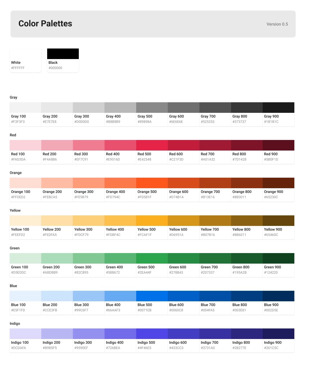 Color Palettes