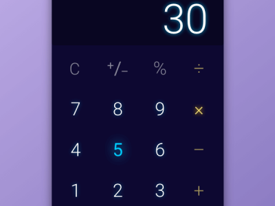Calculator - DailyUI 004 Challenge